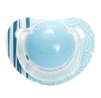 Пустушка силіконова Lindo, анатомічна, 6-12 міс., блакитний (Li402/6-12 г) - Pampik
