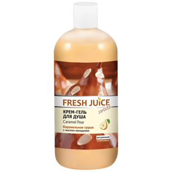 Крем-гель для душу Fresh Juice Caramel Pear, 500 мл - Pampik