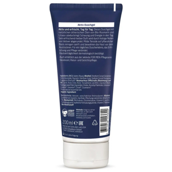 Гель для душу Weleda чоловічий, 200 мл (008841X9) - Pampik - 2