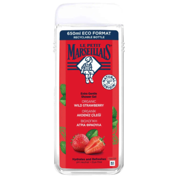 Гель для душу Le Petit Marseillais Біо Дика полуниця, 650 мл - Pampik