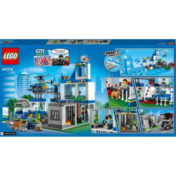 Конструктор LEGO City Поліцейська ділянка, 668 деталей (60316) - Pampik