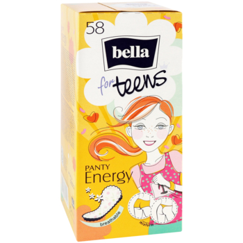 Щоденні прокладки Bella for Teens Energy, 58 шт. - Pampik