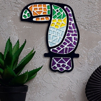 Стеклянная мозаика Mosaaro Тукан (MA2001) - Pampik - 3