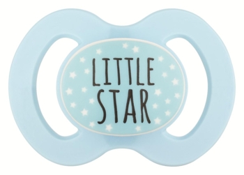 Пустышка силиконовая Baby-Nova, симметрическая, 0-6 мес., голубой, 2 шт. (3962014) - Pampik - 2