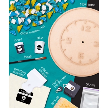 Стеклянная мозаика Mosaaro Часы круглые (MA4001) - Pampik - 4