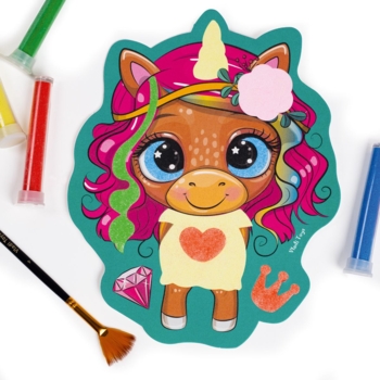 Набір для творчості Vladi Toys Sand Art "Веселі друзі" з піском, укр. мова (VT4501-01) - Pampik - 4