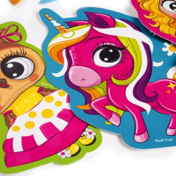 Набір творчості Vladi Toys Glitter Art "Казкові принцеси", укр. мова (VT4501-10) - Pampik - 4