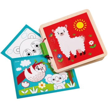 Деревянная книга Roter Kafer Зоопарк в коробке (RW3036) - Pampik