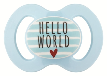 Пустышка силиконовая Baby-Nova, симметрическая, 0-6 мес., голубой, 2 шт. (3962014) - Pampik - 3
