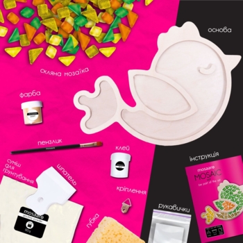 Стеклянная мозаика Mosaaro Птица (MA1005) - Pampik - 4