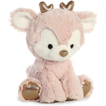 Мягкая игрушка Aurora Holiday Олененок, 20 см, пудровый (220492B) - Pampik
