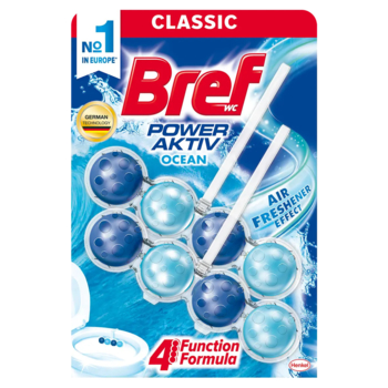 Туалетный блок для унитаза Bref Сила актив Океанский бриз, 2 шт. - Pampik