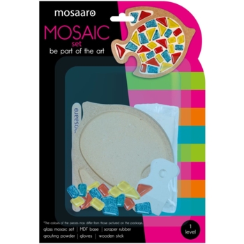 Стеклянная мозаика Mosaaro Рыба (MA1008) - Pampik