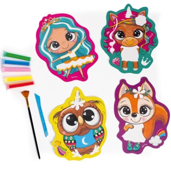 Набір для творчості Vladi Toys Sand Art "Веселі друзі" з піском, укр. мова (VT4501-01) - Pampik - 3