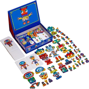 Магнітна гра Roter Kafer Веселі роботи (RK2140-01) - Pampik - 2