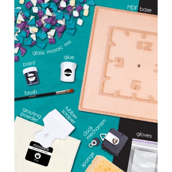 Стеклянная мозаика Mosaaro Часы квадратные (MA4002) - Pampik - 4