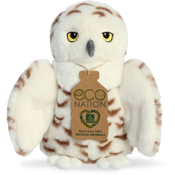 Іграшка м'яконабивна Aurora ECO Снігова сова, 20 см (200116A) - Pampik