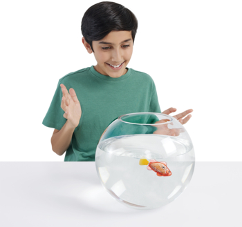 Інтерактивна іграшка Pets & Robo Alive S3 Роборибка, золотиста (7191-2) - Pampik - 4