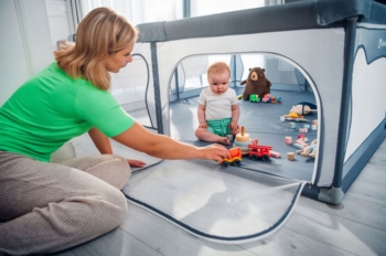 Манеж Lionelo, 187x207 см (LO-WILLOW XL GREY CONCRETE) - Pampik - 9