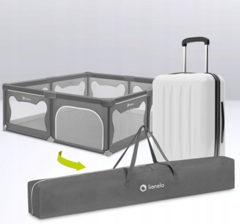 Манеж Lionelo, 187x207 см (LO-WILLOW XL GREY CONCRETE) - Pampik - 2