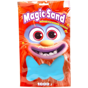 Кінетичний пісок Strateg Magic sand блакитний, 1 кг (39404-3) - Pampik