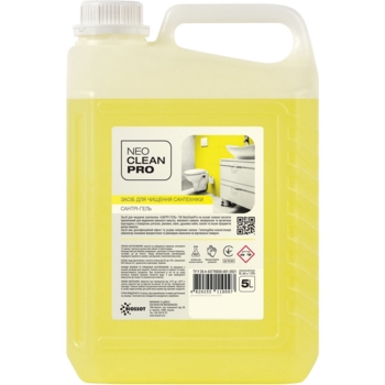 Сантри-гель для чистки сантехники NeoCleanPro Аромат миндаля, канистра, 5 л - Pampik