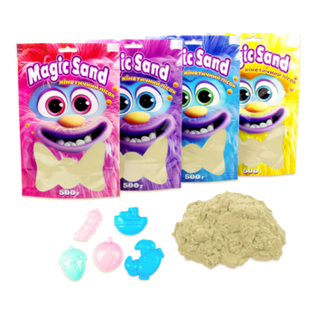 Кінетичний пісок Strateg Magic sand класичний, 500 г (39403-1) - Pampik - 3