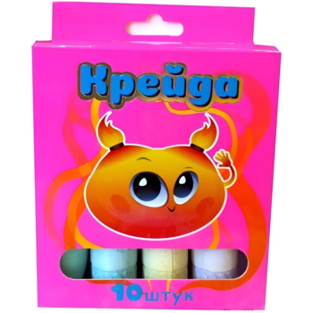 Крейда кольорова Strateg Куля, 10 шт. (50118) - Pampik