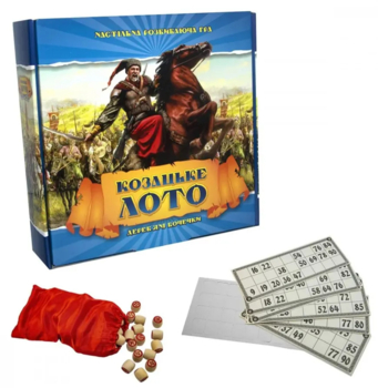 Настольная игра Strateg Лото Казацкое, с деревянными бочонками, укр. язык (341) - Pampik - 2
