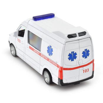 Автомодель TechnoDrive Mercedes Benz Sprinter Швидка допомога, 1:32, білий (250344U) - Pampik - 5
