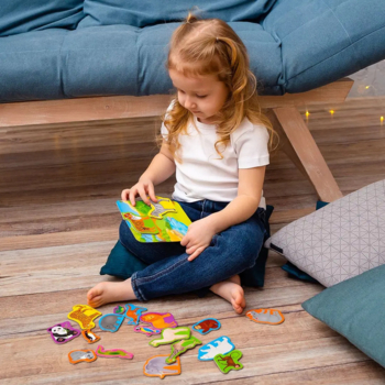 Магнітний набір Roter Kafer Зоопарк з дошкою (RK2090-02) - Pampik - 7