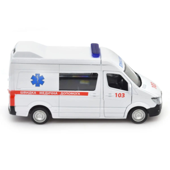 Автомодель TechnoDrive Mercedes Benz Sprinter Швидка допомога, 1:32, білий (250344U) - Pampik - 7