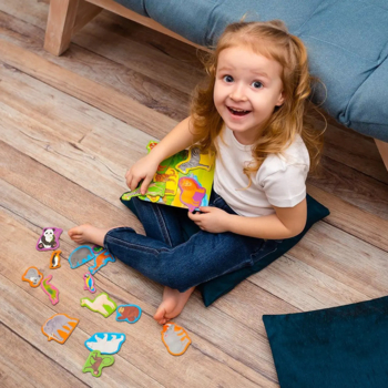 Магнітний набір Roter Kafer Зоопарк з дошкою (RK2090-02) - Pampik - 8