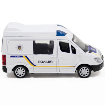 Автомодель TechnoDrive Mercedes-Benz Sprinter Полиция, 1:32, белый (250294) - Pampik - 4