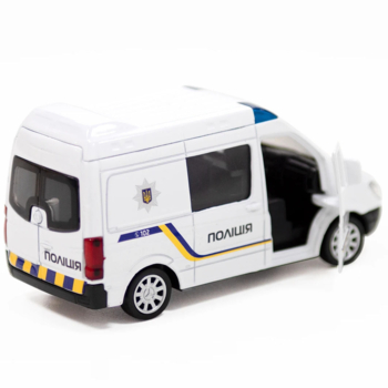 Автомодель TechnoDrive Mercedes-Benz Sprinter Полиция, 1:32, белый (250294) - Pampik - 7