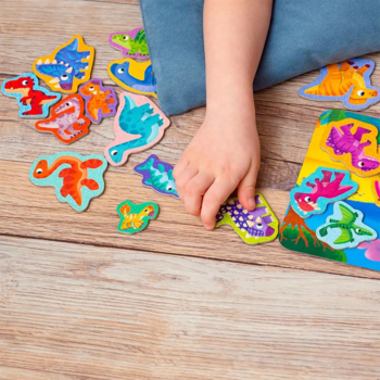 Магнітний набір Roter Kafer Динозаври з дошкою (RK2090-03) - Pampik - 6