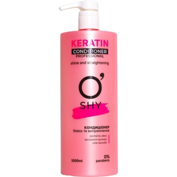 Кондиціонер для волосся O'Shy Keratin Professional, блиск та випрямлення, 1 л - Pampik