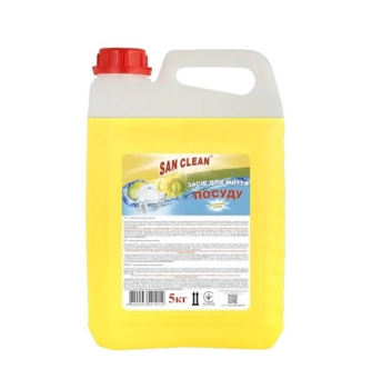 Средство для мытья посуды San Clean Лимон, 5 л - Pampik