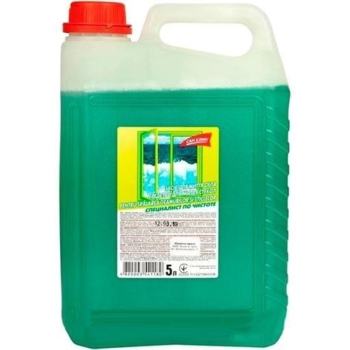 Средство моющее San Clean Кристалл для стекла, 5 л - Pampik