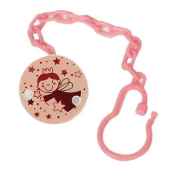 Ланцюжок для пустушки Lindo, рожевий (Pk 222 рож) - Pampik