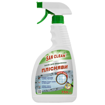 Средство San Clean для удаления плесени и грязи, 750 г - Pampik