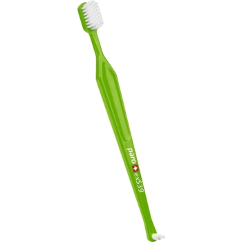 Зубна щітка Paro Swiss exS39 з монопучковою насадкою, салатова - Pampik