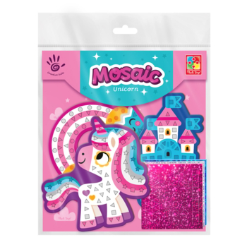 Набір для творчості Vladi Toys "Єдиноріг" м'яка мозаїка (VT4511-08) - Pampik