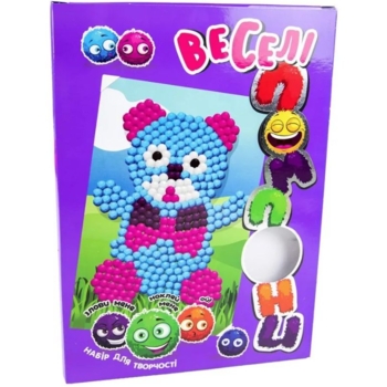 Набір для творчості Strateg Веселі помпони - Ведмедик (30997) - Pampik