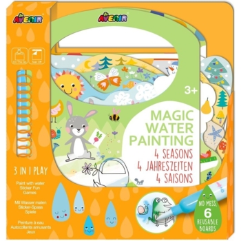 Набор для творчества Avenir 3 в 1 многоразовая водная раскраска Четыре сезона (CH211774) - Pampik