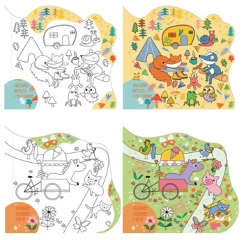 Набор для творчества Avenir 3 в 1 многоразовая водная раскраска Четыре сезона (CH211774) - Pampik - 4