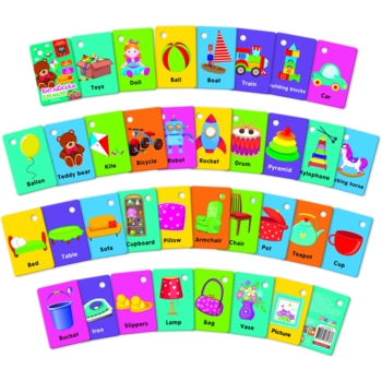 Карточки на кольце Vladi Toys Академия развития "Дома", англ. язык (VT5000-18) - Pampik - 2