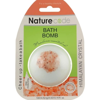 Бомбочка для ванны Nature Code Bath bomb Himalayan Crystal, 100 г - Pampik