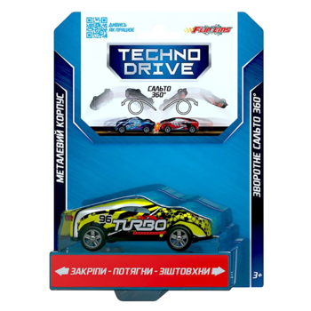 Набор игровых машинок TechnoDrive Flip'ems Крутой переворот, 2 шт. в ассортименте (1311) - Pampik