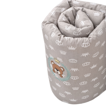 Защитный бортик в кроватку Papaella Корона, бежевый (08-13737) - Pampik - 9